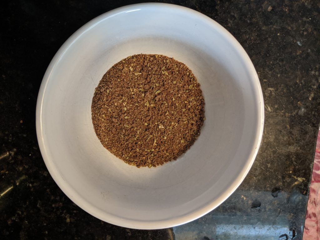 Dry Rub Ingredients Combined