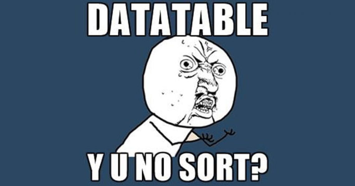 Jquery-DataTable-You-No-Sort